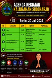 Agenda 20 Juli 2026